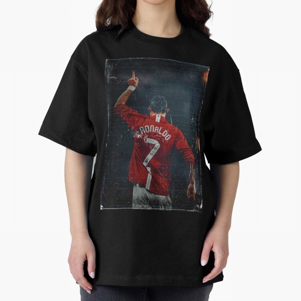 Cristiano Ronaldo Vintage Oversized T-Shirt Share FIFA World Cup 2026 Spirit, Capturing Portugal, Haaland and Mbappe, Goal Celebration Energy, Supporter Heritage, Football Icons and Worldwide Tournament Joy; Created for Match Day Parties, Soccer