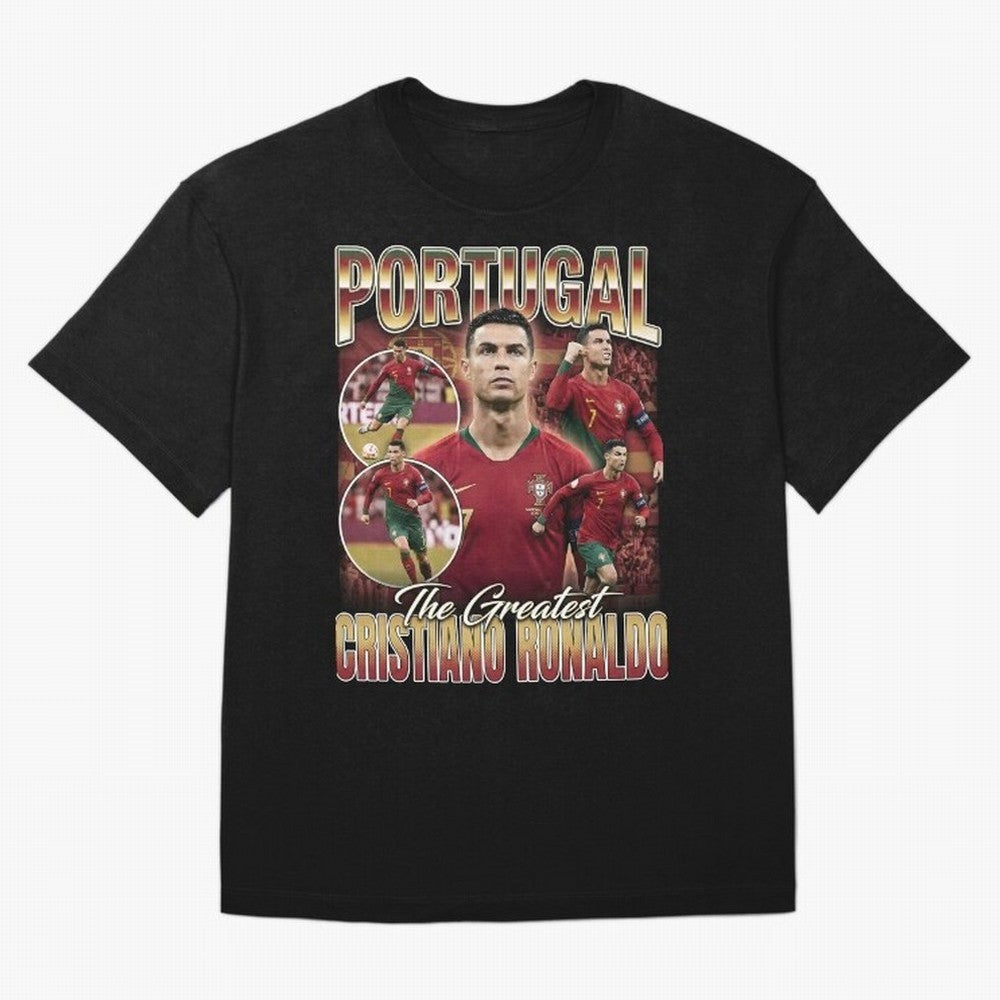 Cristiano Ronaldo Portugal Vintage Oversized T-Shirt Celebrate National Team Dreams in Match Day Hype around FIFA World Cup 2026 USA Canada Mexico, Messi, Neymar and Mbappe, Brazil, Tournament Hype, Historic Matchups, Family Viewing Parties and