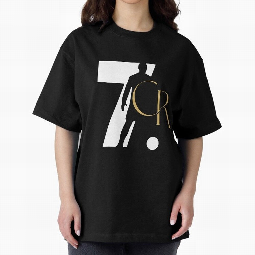 Cristiano Ronaldo Oversized T-Shirt Join the FIFA World Cup 2026 Group Stage Journey through Haaland and Mbappe Highlights, Brazil Pride, Retro Football Energy, Iconic Rivalries, Trophy Chase Drama and Stadium Atmosphere; Made for Collectors Who