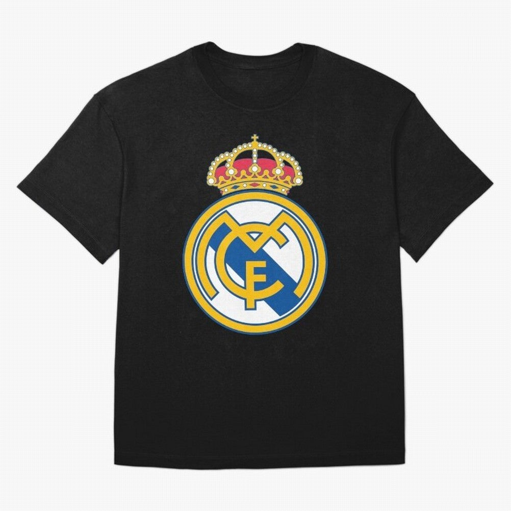 The Madrid CF Logo Oversized T-Shirt Join the Countdown to FIFA World Cup 2026 USA Canada Mexico for Fans of CR7 and Messi and Portugal, Bringing Championship Spirit, Famous Goals, Roaring Crowds and International Football Unity; Made for Die Hard