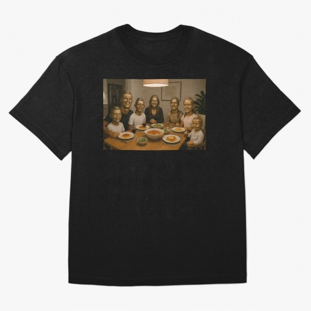 Ronaldo Bust Family Dinner Oversized T-Shirt Wear the Spirit of Match Day Hype around FIFA World Cup 2026 USA Canada Mexico, Messi, Neymar and Mbappe, France and Portugal, Goal Celebration Energy, Supporter Heritage, Football Icons and Worldwide