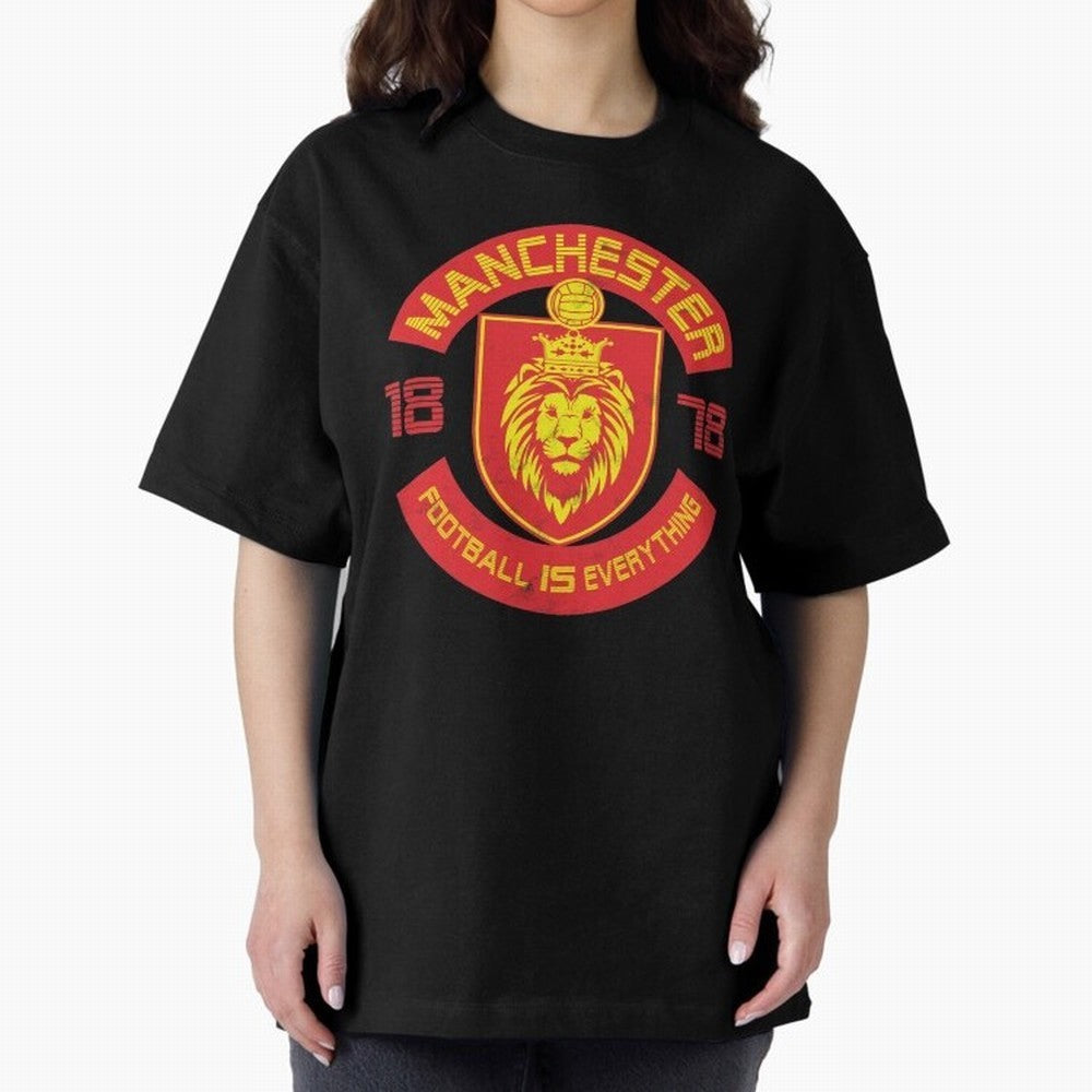 Football Is Everything - Manchester Squad Retro Oversized T-Shirt Bring Home FIFA World Cup 2026 Capturing Messi, Neymar and Mbappe, France Energy, Football Passion, Legendary Performances, Festival Vibes and Supporter Community; Made for