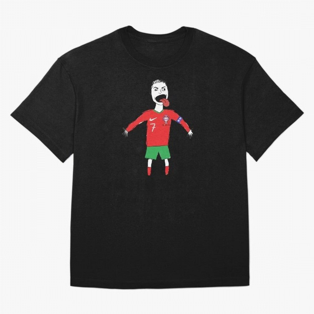 Badly Drawn Ronaldo Oversized T-Shirt Feel the Roar of FIFA World Cup 2026 Group Stage Featuring Neymar, Brazil, Portugal and Argentina Energy, Game Day Rituals, Football Legends, Country Pride and the Road to the Final; Created for Match Day