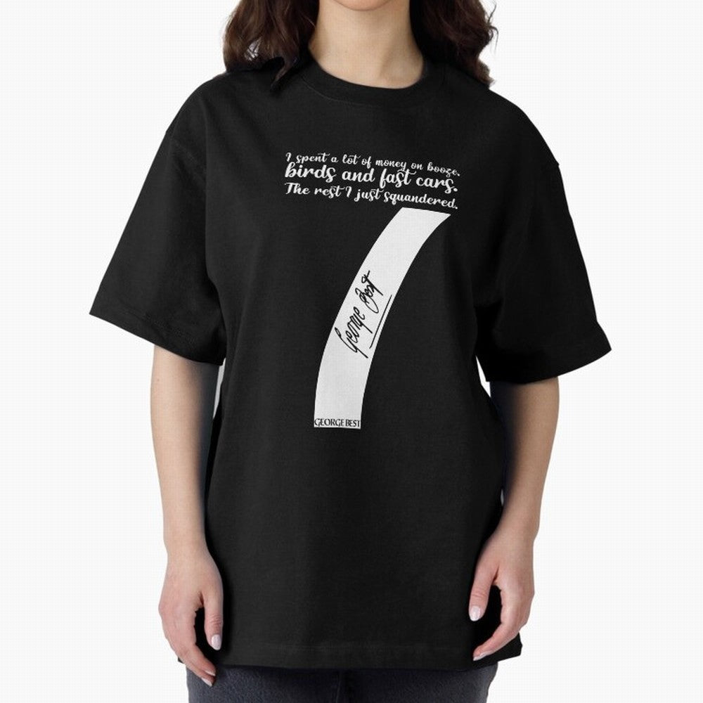 Legend of The Red George Best Number Seven Oversized T-Shirt Carry the Dream of Match Day Hype around FIFA World Cup 2026 Group Stage, Messi, England, France and Netherlands, Retro Football Energy, Iconic Rivalries, Trophy Chase Drama and Stadium