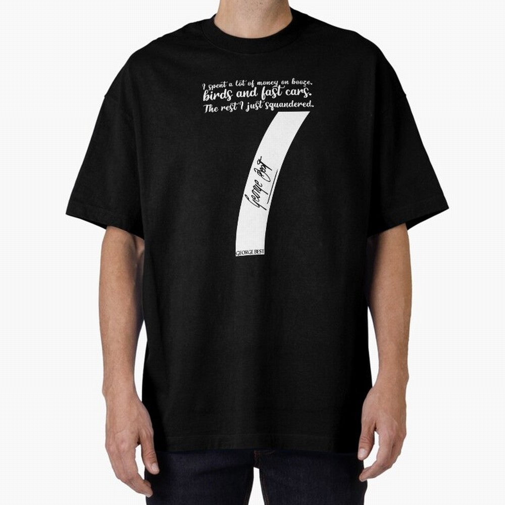 Legend of The Red George Best Number Seven Oversized T-Shirt Carry the Dream of Match Day Hype around FIFA World Cup 2026 Group Stage, Messi, England, France and Netherlands, Retro Football Energy, Iconic Rivalries, Trophy Chase Drama and Stadium