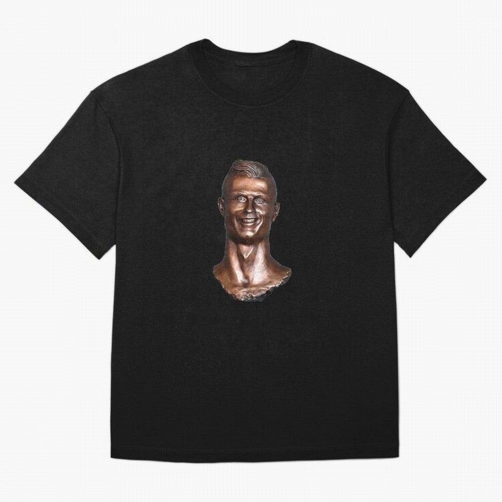 Cristiano Ronaldo Statue Oversized T-Shirt Bring World Football Passion into FIFA World Cup 2026 Group Stage for Fans of Messi, CR7 and Mbappe and Argentina, Bringing Soccer Culture, Superstar Moments, National Team Dreams and Competitive Fire;