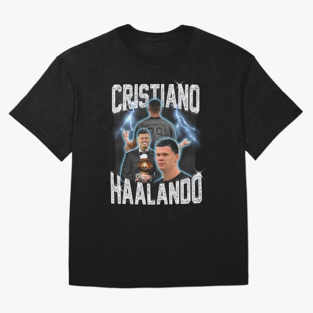 Cristiano Haalando Oversized T-Shirt Make Every Kick Count in FIFA World Cup 2026 for Fans of Haaland and Mbappe and Brazil, Bringing Champion Mindset, Group Stage Buzz, Knockout Tension and Passionate Fan Culture; Created for Match Day Parties,
