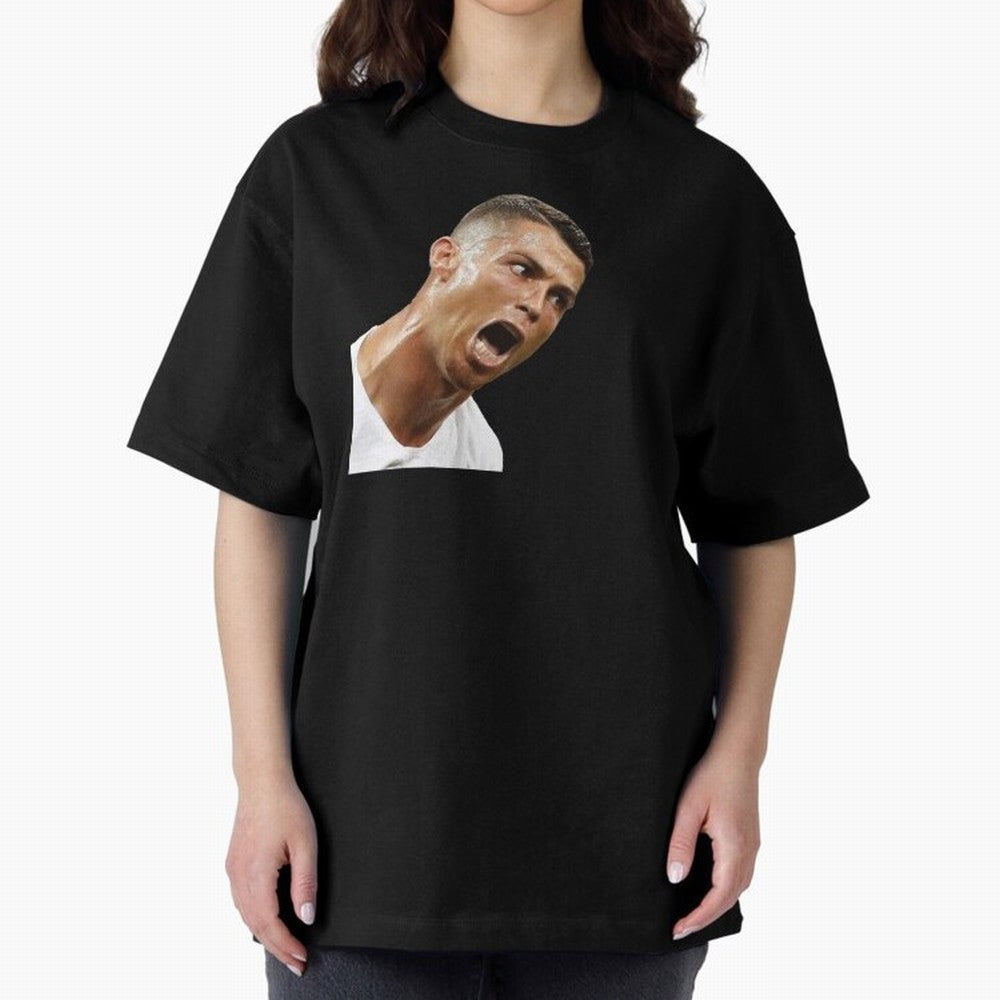 cristiano ronaldo siuuu meme Oversized T-Shirt Bring Champion Energy into FIFA World Cup 2026 Group Stage Centered on Haaland, England Energy, Champion Mindset, Group Stage Buzz, Knockout Tension and Passionate Fan Culture; Perfect for Fans,