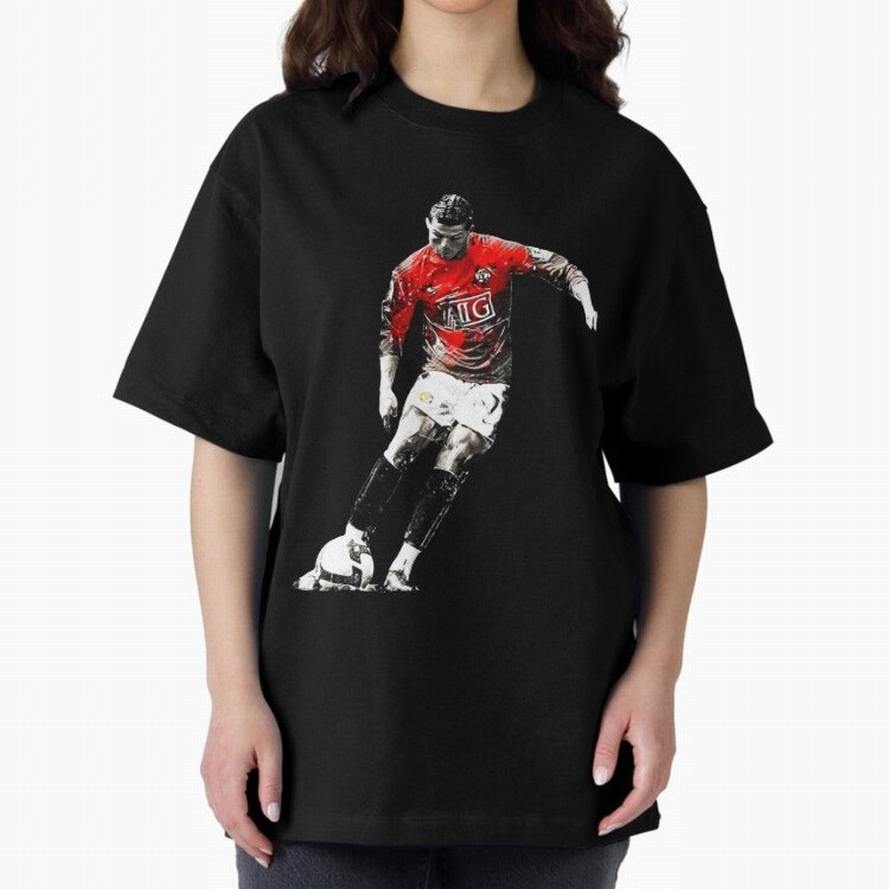 Cristiano Ronaldo Manchester 2008 Oversized T-Shirt Keep the Match Day Mood of Match Day Hype around FIFA World Cup 2026 USA Canada Mexico, CR7 and Messi, Brazil, Worldwide Fan Energy, Dramatic Goals, Stadium Lights and Championship Celebrations;