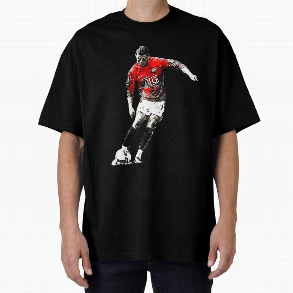 Cristiano Ronaldo Manchester 2008 Oversized T-Shirt Keep the Match Day Mood of Match Day Hype around FIFA World Cup 2026 USA Canada Mexico, CR7 and Messi, Brazil, Worldwide Fan Energy, Dramatic Goals, Stadium Lights and Championship Celebrations;