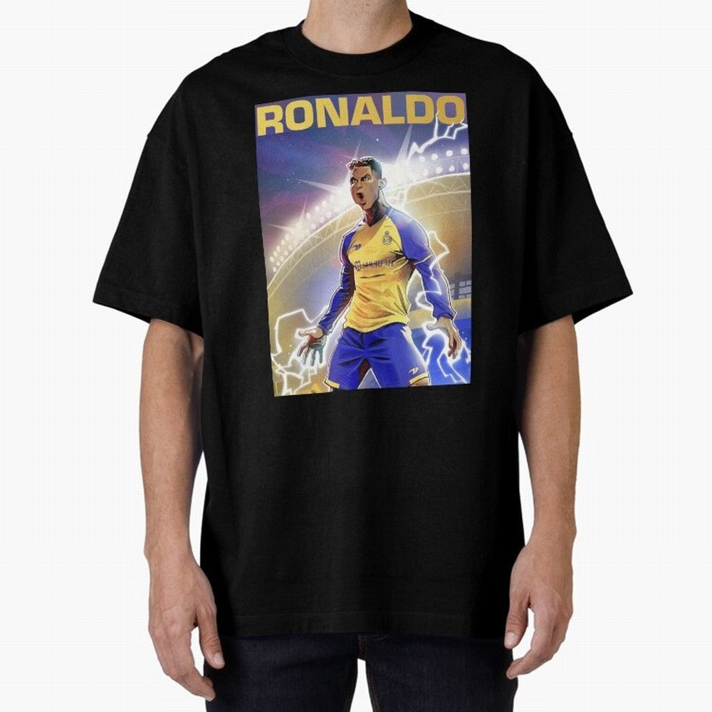 Ronaldo Al-Nassr Football Club - Oversized T-Shirt Bring World Football Passion into the FIFA World Cup 2026 USA Canada Mexico Journey through Mbappe and Neymar Highlights, England Pride, Champion Mindset, Group Stage Buzz, Knockout Tension and