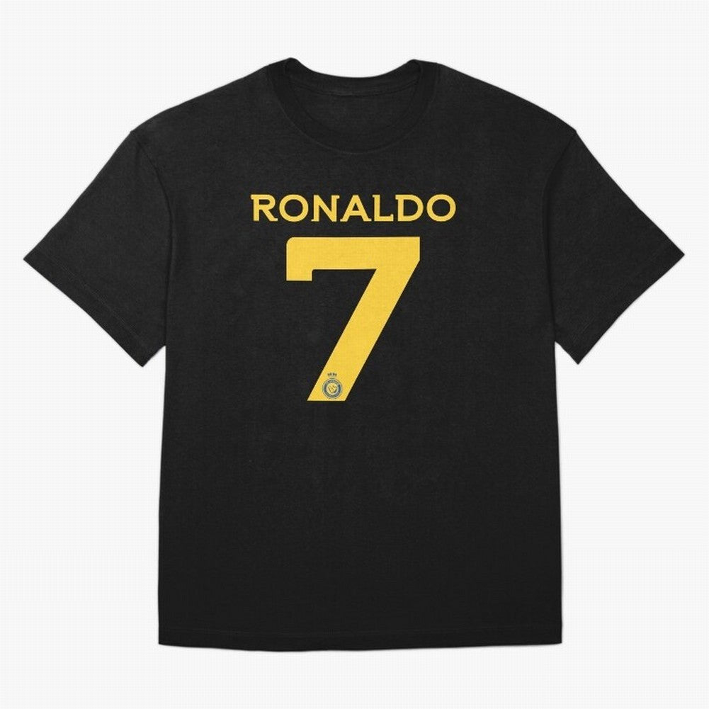 Ronaldo 7 Al-Nassr Football Club - Oversized T-Shirt Get Ready for Global Football Passion for FIFA World Cup 2026 Group Stage, with Haaland and Mbappe, England and Germany, Retro Football Energy, Iconic Rivalries, Trophy Chase Drama and Stadium