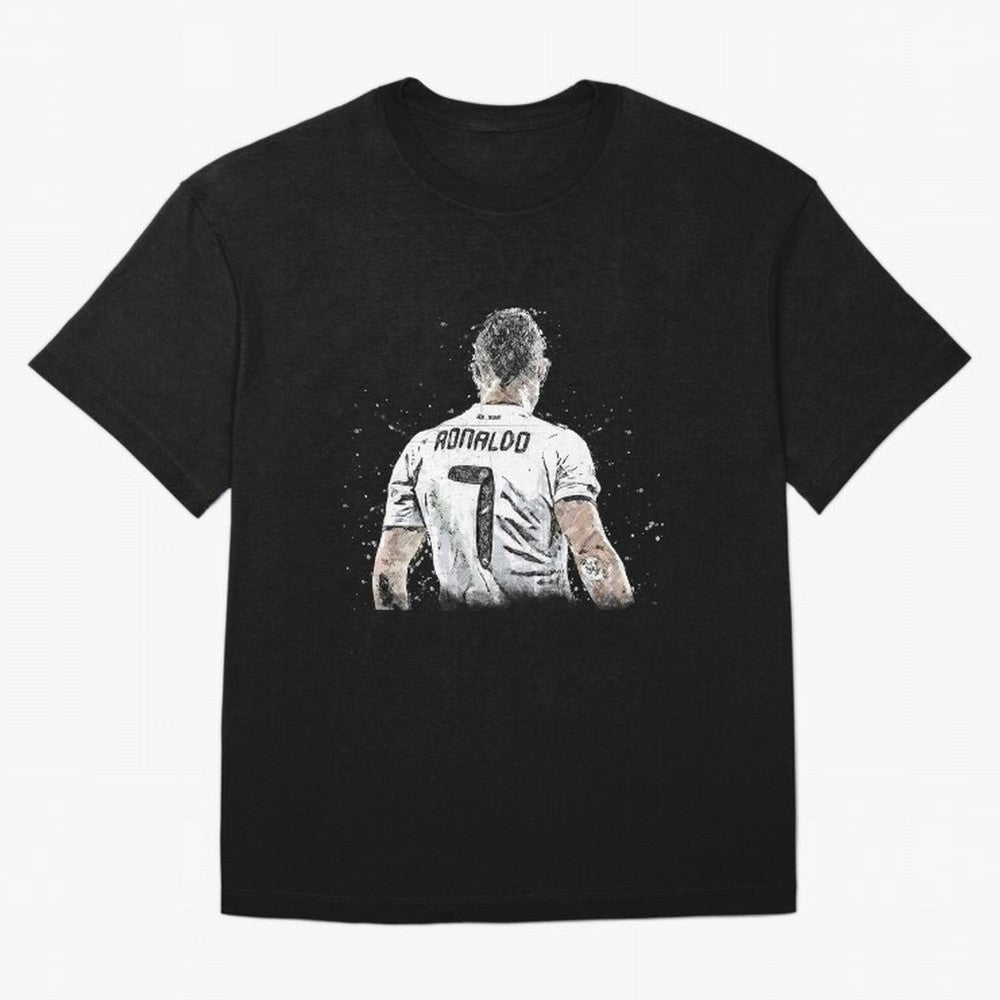 Cristiano ronaldo back Oversized T-Shirt Join the Countdown to Global Football Passion for FIFA World Cup 2026 USA Canada Mexico, with Messi, Spain, Champion Mindset, Group Stage Buzz, Knockout Tension and Passionate Fan Culture; Great for