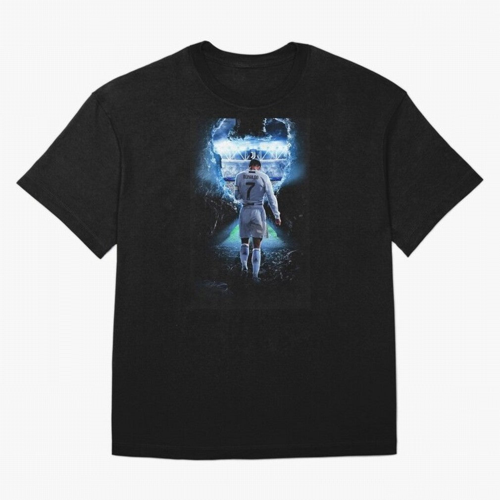 Football player Oversized T-Shirt Support Iconic Players in FIFA World Cup 2026 Celebrating Messi and Cristiano Ronaldo, Argentina and Brazil Energy, Football History, Final Match Energy, Crowd Noise and Once in a Lifetime Moments; Perfect for