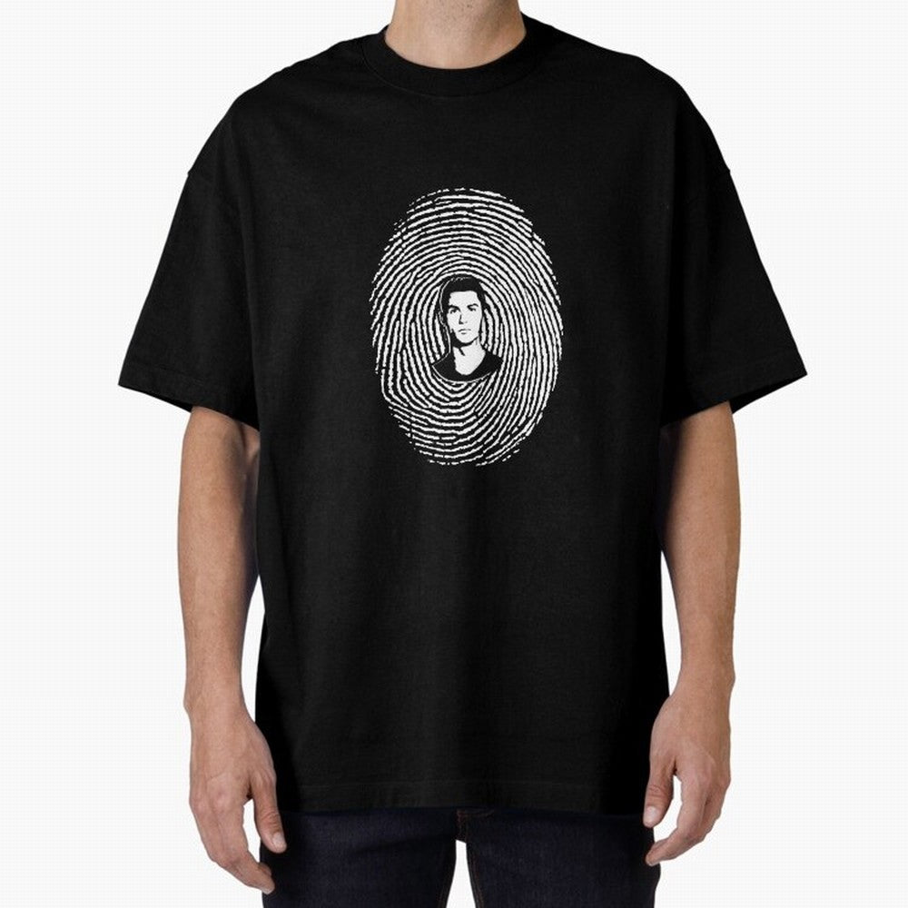 Cristiano Ronaldo fingerprint Oversized T-Shirt Support the FIFA World Cup 2026 USA Canada Mexico Journey through Neymar, Haaland and Cristiano Ronaldo Highlights, Portugal Pride, Football History, Final Match Energy, Crowd Noise and Once in a