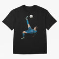 CRISTIANO RONALDO BICYCLE KICK Classic Oversized T-Shirt Show Love for Legendary Goals in Global Football Passion for FIFA World Cup 2026 USA Canada Mexico, Featuring Messi, Neymar and Mbappe, England, France and Netherlands, Vintage Soccer Flavor,