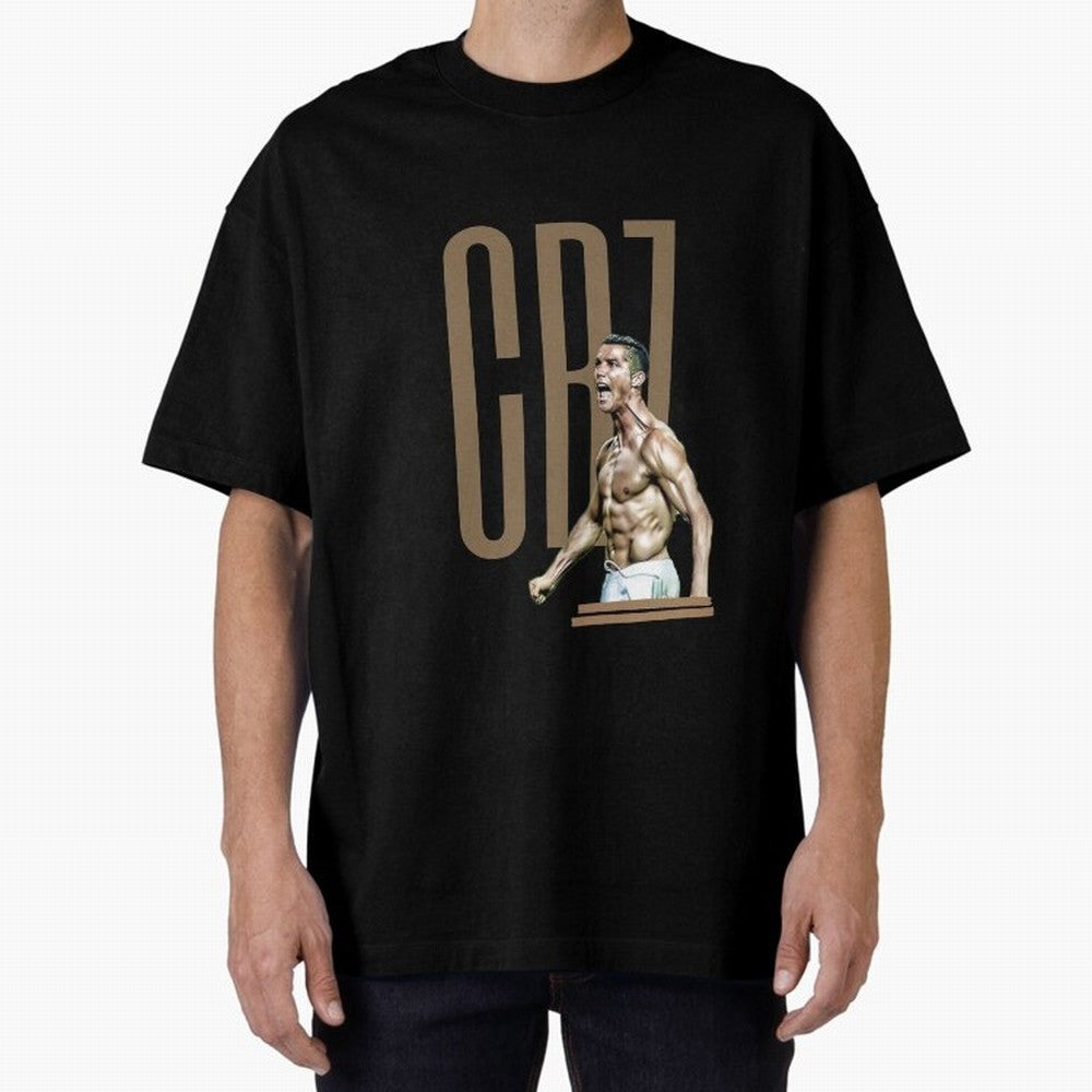 Best Seller - CR7 - Cristiano Ronaldo Merchandise Oversized T-Shirt Capture Stadium Memories from the FIFA World Cup 2026 Journey through Mbappe Highlights, Argentina and Brazil Pride, Stadium Chants, National Pride, Trophy Dreams and Unforgettable