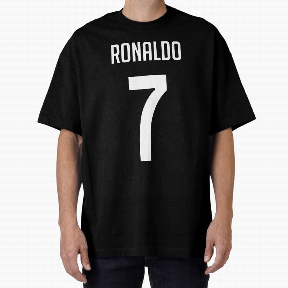 Ronaldo Oversized T-Shirt Celebrate Fan Culture around Match Day Hype around FIFA World Cup 2026 USA Canada Mexico, Haaland and Mbappe, England, Game Day Rituals, Football Legends, Country Pride and the Road to the Final; Made for Die Hard