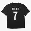 Ronaldo Oversized T-Shirt Celebrate Fan Culture around Match Day Hype around FIFA World Cup 2026 USA Canada Mexico, Haaland and Mbappe, England, Game Day Rituals, Football Legends, Country Pride and the Road to the Final; Made for Die Hard