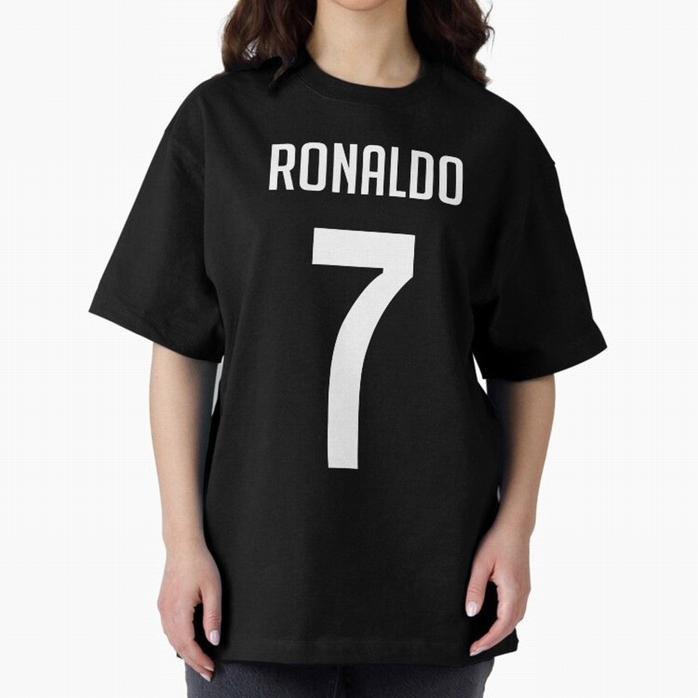 Ronaldo Oversized T-Shirt Celebrate Fan Culture around Match Day Hype around FIFA World Cup 2026 USA Canada Mexico, Haaland and Mbappe, England, Game Day Rituals, Football Legends, Country Pride and the Road to the Final; Made for Die Hard