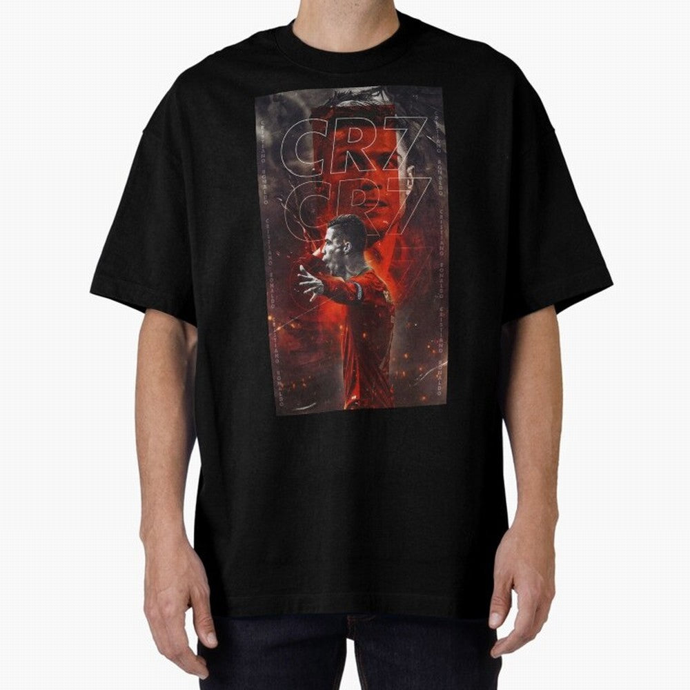 Cristiano Ronaldo Art Oversized T-Shirt Bring World Football Passion into the FIFA World Cup 2026 Group Stage Journey through Mbappe Highlights, Portugal, Spain and Germany Pride, Game Day Rituals, Football Legends, Country Pride and the Road to