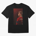 Art Ronaldo Wallpaper Oversized T-Shirt Celebrate Football Heritage in the FIFA World Cup 2026 Journey through Mbappe Highlights, Portugal Pride, Global Supporter Spirit, Legendary Goals, National Colors and Tournament Celebration; Ideal for