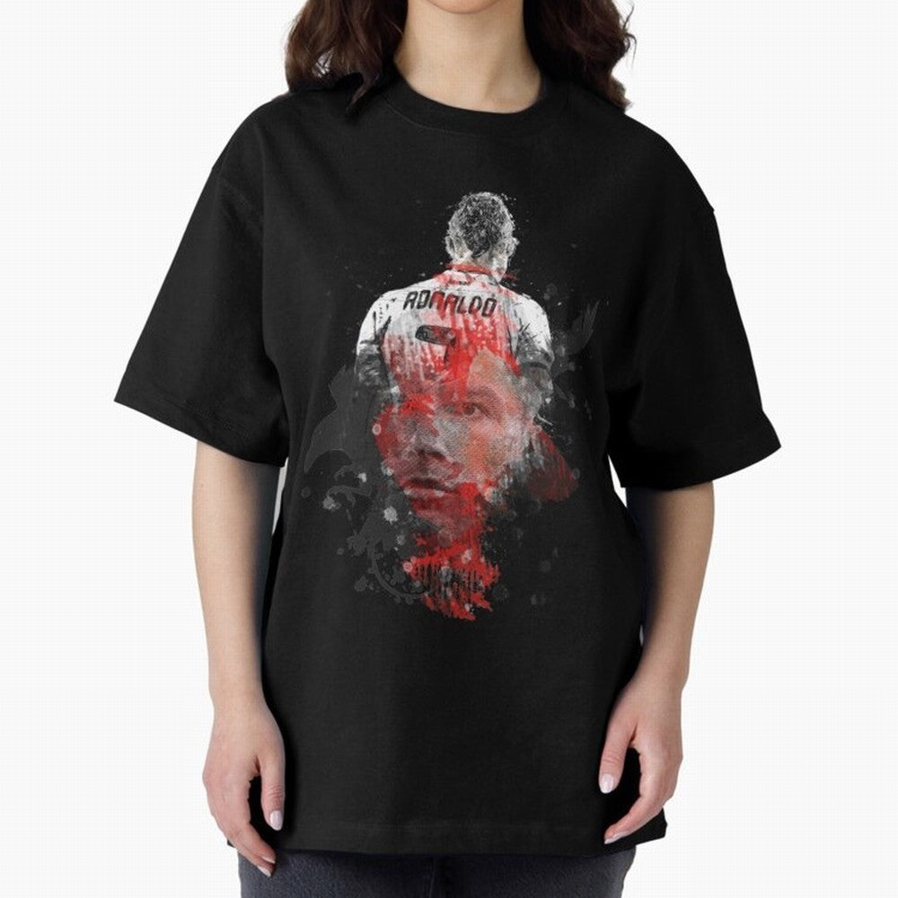 Cristiano Ronaldo Cristiano Ronaldo Oversized T-Shirt Show Your Stadium Side during the FIFA World Cup 2026 Journey through Haaland and Mbappe Highlights, England and Germany Pride, Tournament Hype, Historic Matchups, Family Viewing Parties and