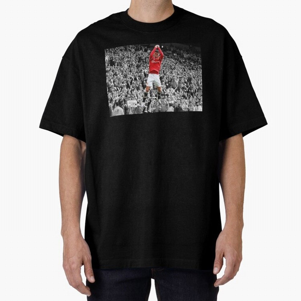 CR7 celebration Oversized T-Shirt Celebrate Football Dreams Across FIFA World Cup 2026 Group Stage for Fans of Messi, Neymar and Mbappe and Spain and Netherlands, Bringing Sports Nostalgia, International Competition, Famous Players and