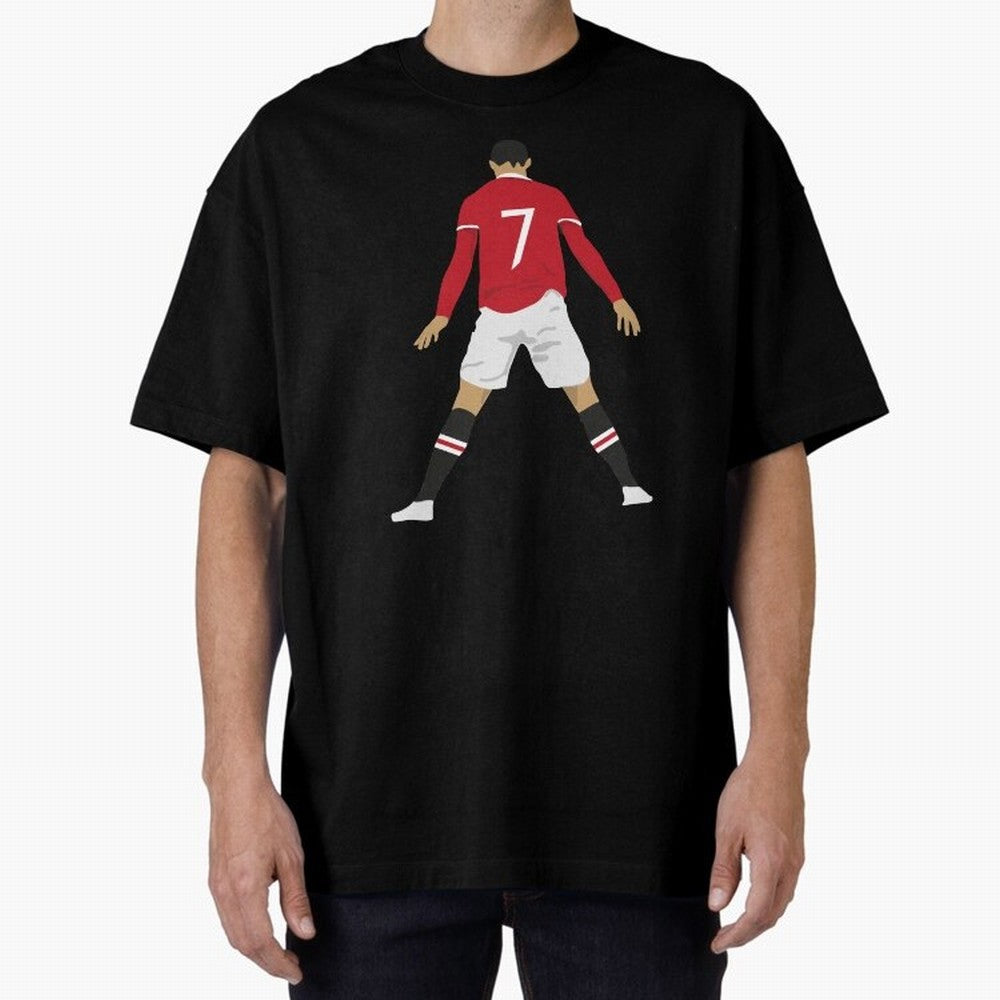 CR7 Man U | SIIIIIUUUUUUU (Celebration) Oversized T-Shirt Celebrate the Biggest Stage of the FIFA World Cup 2026 Group Stage Journey through Neymar, Haaland and Cristiano Ronaldo Highlights, England Pride, Match Day Excitement, Supporter Culture,
