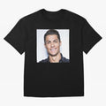 Cristiano Ronaldo Poster Oversized T-Shirt Celebrate National Team Dreams in FIFA World Cup 2026 Group Stage Spirit, Made for Portugal, Spain and Germany, Messi and Cristiano Ronaldo, Championship Spirit, Famous Goals, Roaring Crowds and