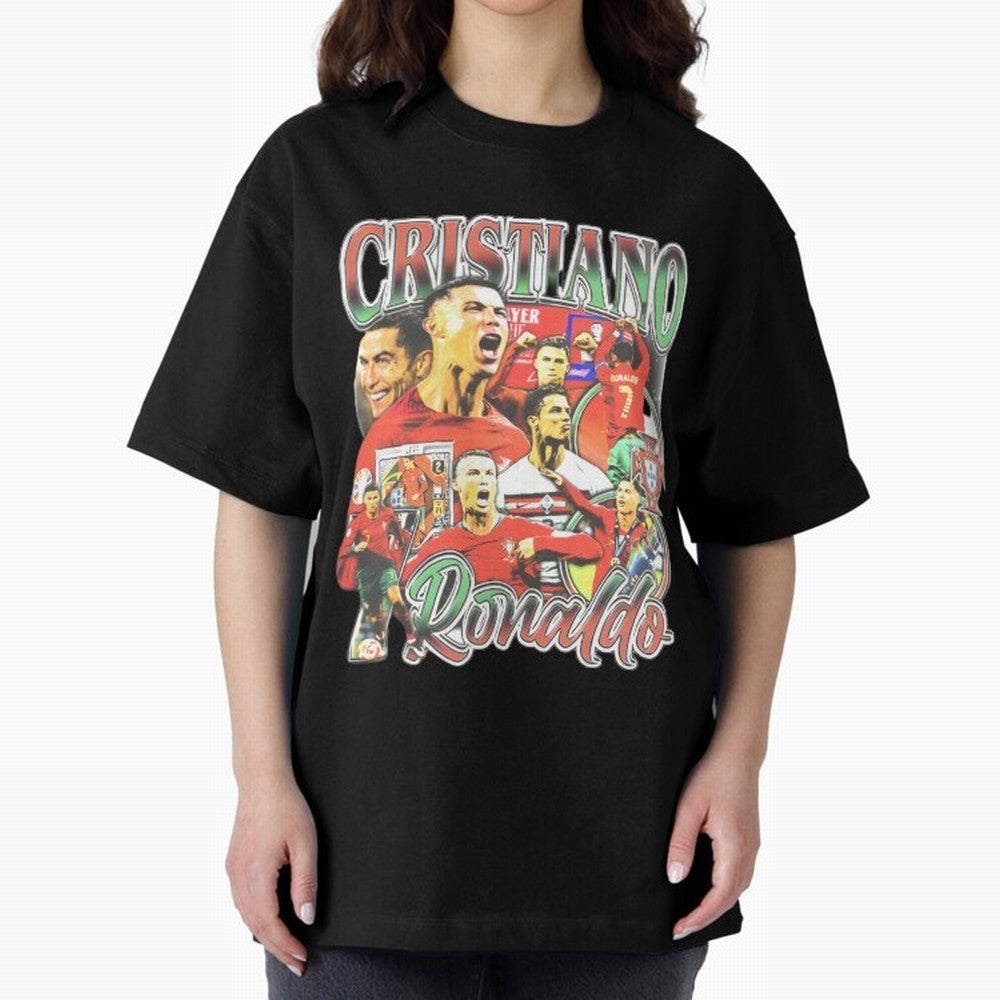 Cristiano Ronaldo Graphic Shirt Oversized T-Shirt Bring Champion Energy into FIFA World Cup 2026 for Fans of Haaland and England and Germany, Bringing Goal Celebration Energy, Supporter Heritage, Football Icons and Worldwide Tournament Joy; Made
