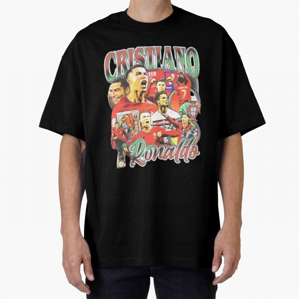 Cristiano Ronaldo Graphic Shirt Oversized T-Shirt Bring Champion Energy into FIFA World Cup 2026 for Fans of Haaland and England and Germany, Bringing Goal Celebration Energy, Supporter Heritage, Football Icons and Worldwide Tournament Joy; Made