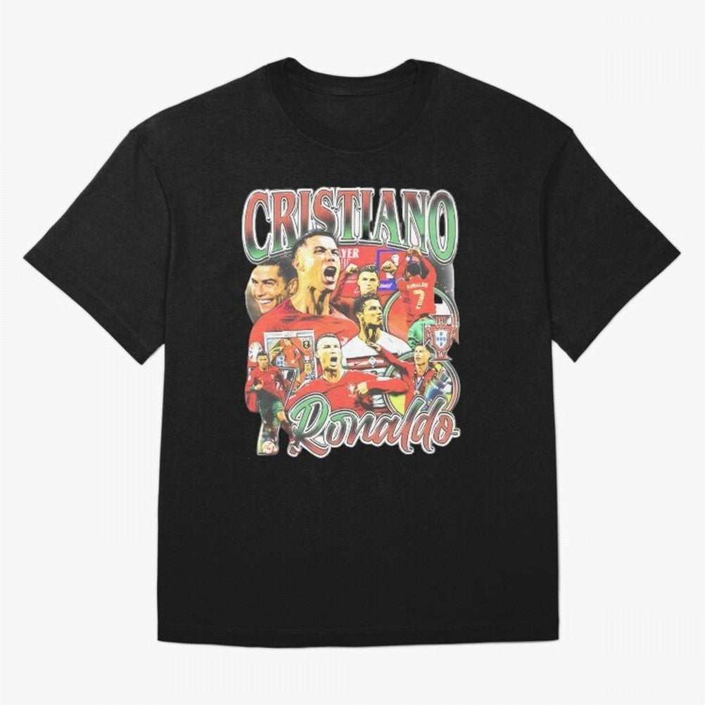Cristiano Ronaldo Graphic Shirt Oversized T-Shirt Bring Champion Energy into FIFA World Cup 2026 for Fans of Haaland and England and Germany, Bringing Goal Celebration Energy, Supporter Heritage, Football Icons and Worldwide Tournament Joy; Made