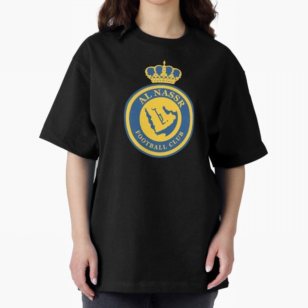 Al-Nassr Football Club - Oversized T-Shirt Upgrade Global Football Passion for FIFA World Cup 2026, Celebrating Haaland, Netherlands, Stadium Memories, Football Loyalty, International Chants and Championship Tradition; Perfect for People Who Love