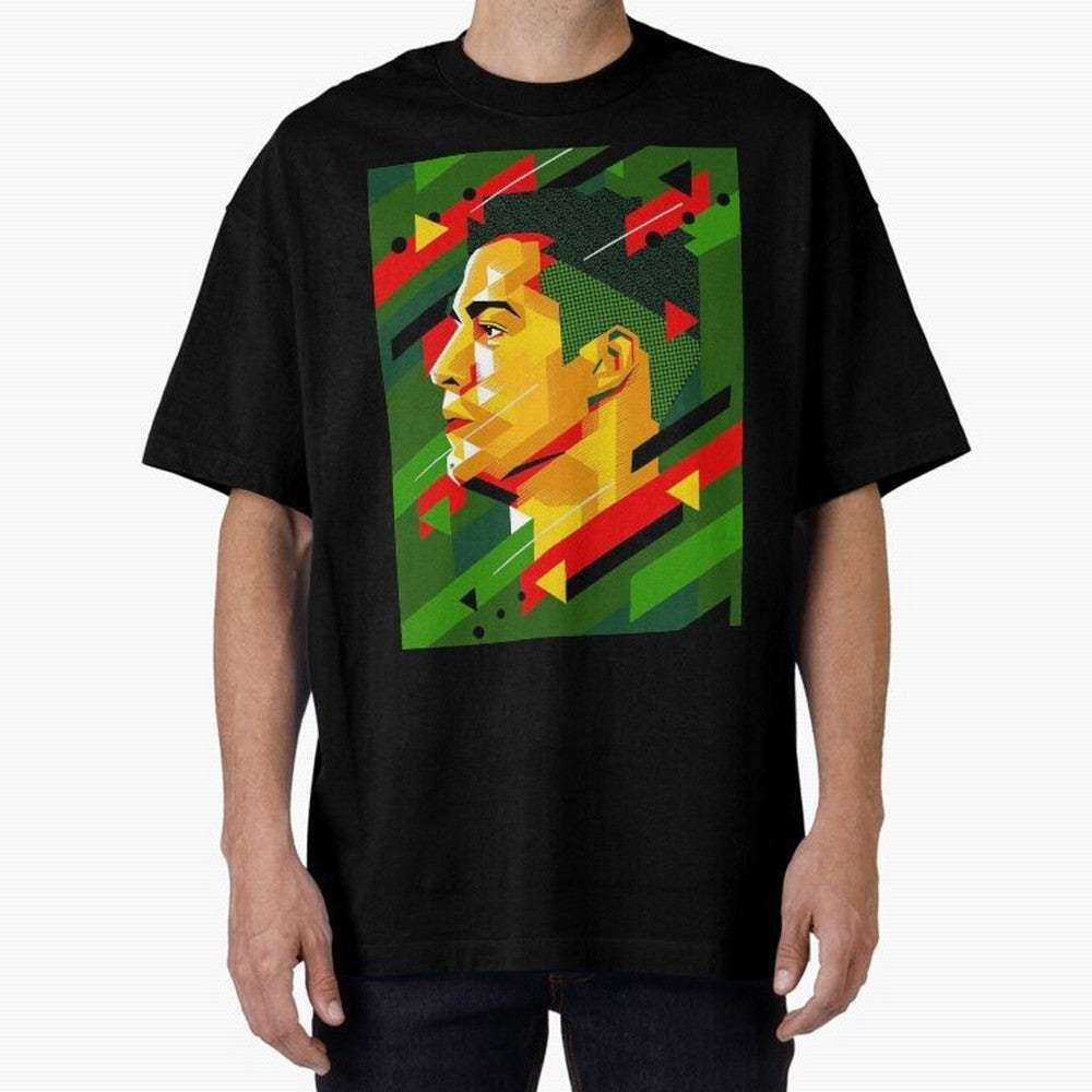 Cristiano Ronaldo Oversized T-Shirt Unlock FIFA World Cup 2026 Centered on CR7 and Messi, Argentina Energy, Game Day Rituals, Football Legends, Country Pride and the Road to the Final; Made for Die Hard Supporters, Soccer Lovers, Game Day Photos