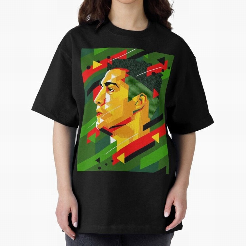 Cristiano Ronaldo Oversized T-Shirt Unlock FIFA World Cup 2026 Centered on CR7 and Messi, Argentina Energy, Game Day Rituals, Football Legends, Country Pride and the Road to the Final; Made for Die Hard Supporters, Soccer Lovers, Game Day Photos