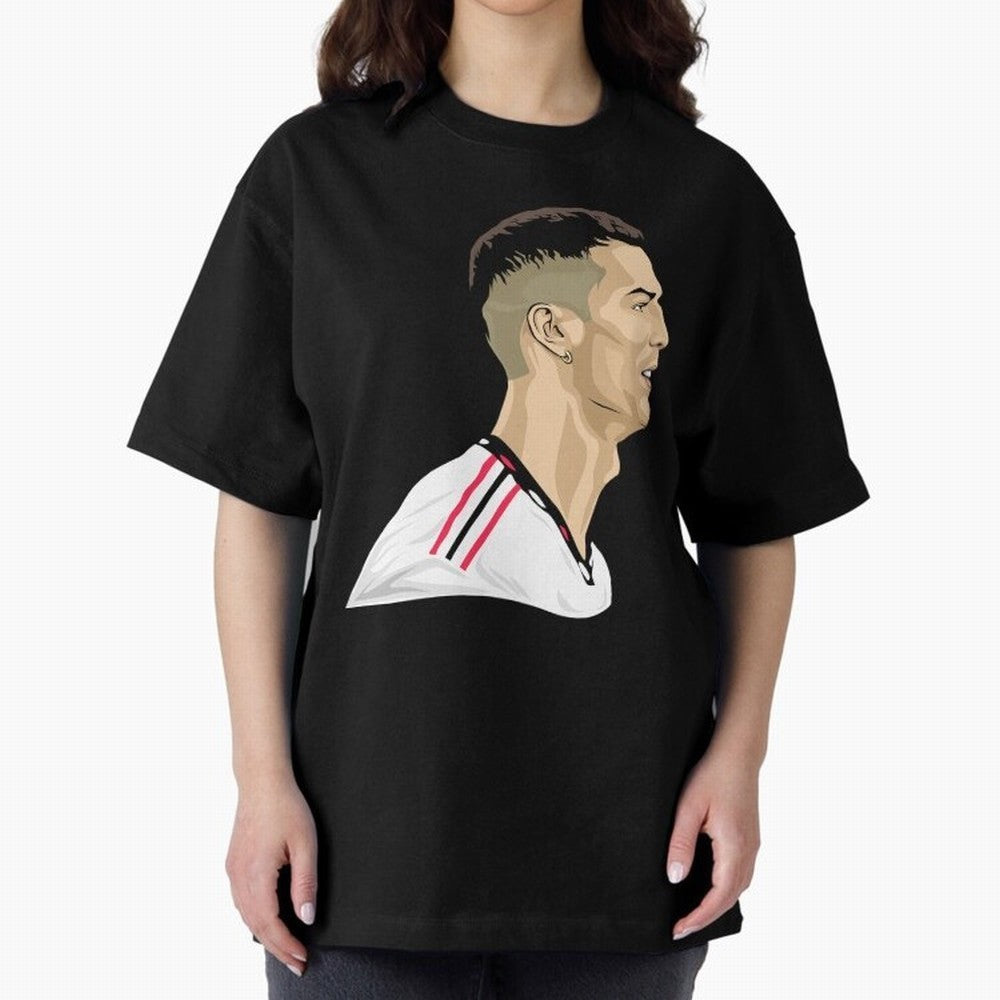 C Ronaldo - Iconic Oversized T-Shirt Feel the Roar of Match Day Hype around FIFA World Cup 2026 Group Stage, CR7, England and Germany, Goal Celebration Energy, Supporter Heritage, Football Icons and Worldwide Tournament Joy; Ideal for Fans Who