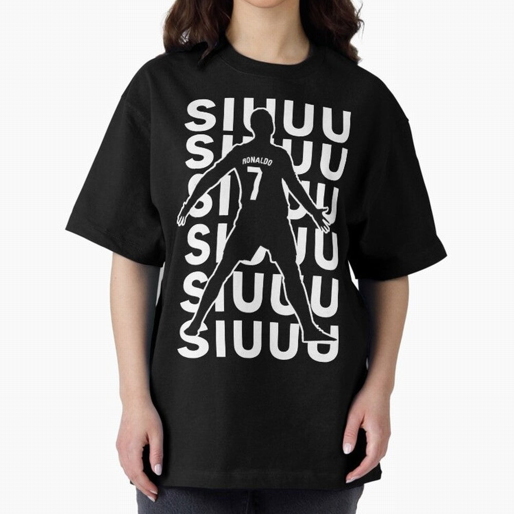 siuuu ronaldo Cristiano CR7 memes MUFC Oversized T-Shirt Relive Legendary Nights from Match Day Hype around FIFA World Cup 2026 USA Canada Mexico, Cristiano Ronaldo, Portugal, Spain and Germany, Worldwide Fan Energy, Dramatic Goals, Stadium Lights