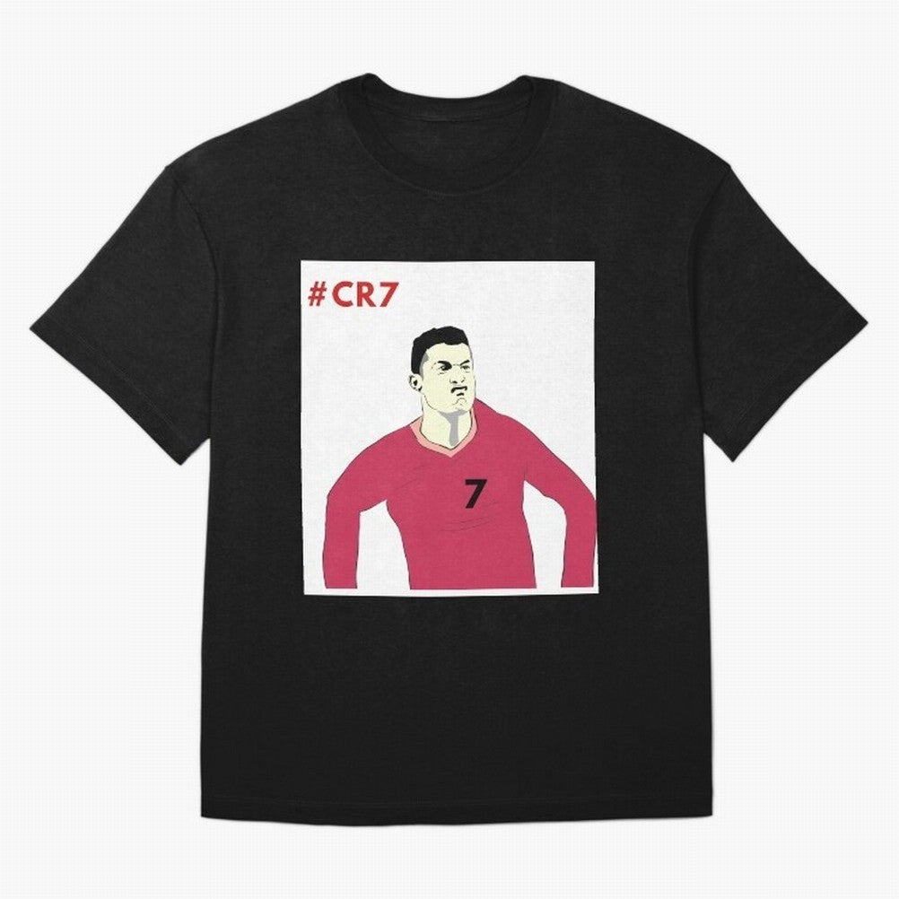 Cristiano ronaldo Oversized T-Shirt Celebrate Fan Culture around Global Football Passion for FIFA World Cup 2026 USA Canada Mexico, Capturing Neymar, Haaland and Cristiano Ronaldo, Brazil, Sports Nostalgia, International Competition, Famous Players