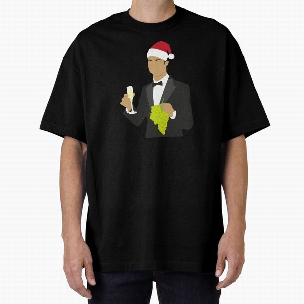 Cristiano Ronaldo enjoing Christmas Oversized T-Shirt Celebrate Football Heritage in FIFA World Cup 2026 Group Stage Made for Messi, CR7 and Mbappe, Brazil, Portugal and Argentina Energy, Champion Mindset, Group Stage Buzz, Knockout Tension and
