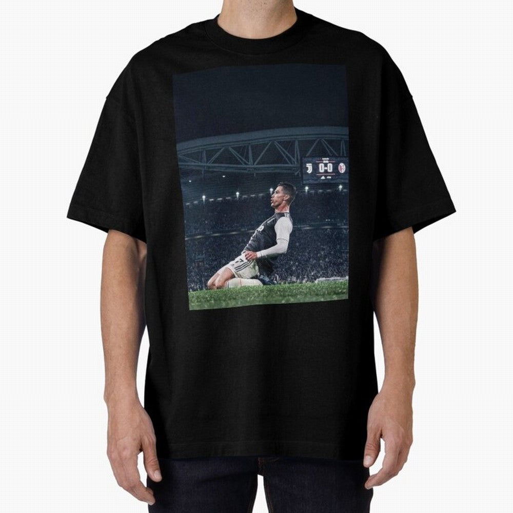 Wallpaper Cristiano Celebration Oversized T-Shirt Celebrate Every Goal in FIFA World Cup 2026 Spirit, Capturing England and Germany, Cristiano Ronaldo, Fan Favorite Moments, National Team Passion, Big Match Drama and Soccer History; Made for
