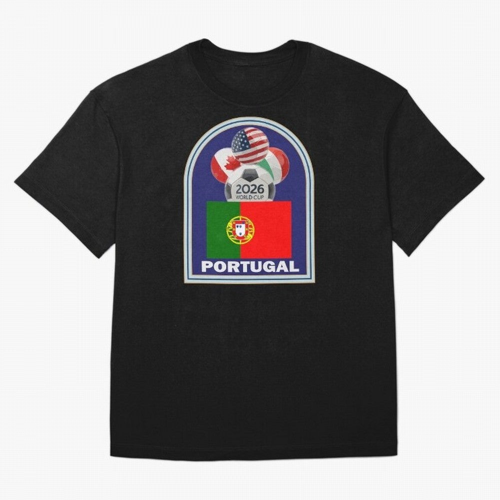 Portugal 2026 Soccer T-shirt Oversized T-Shirt Celebrate Supporters United by Global Football Passion for FIFA World Cup 2026 Group Stage, Featuring Cristiano Ronaldo, Haaland and CR7, Argentina and Brazil, Champion Mindset, Group Stage Buzz,