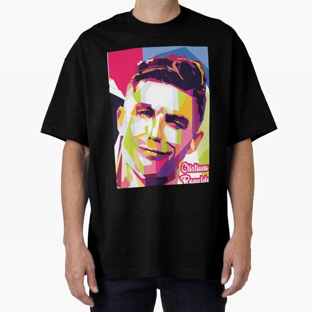 Cristiano Ronaldo Cristiano Ronaldo Oversized T-Shirt Step into FIFA World Cup 2026 Group Stage Spirit, Filled with Argentina, Haaland and Mbappe, Worldwide Fan Energy, Dramatic Goals, Stadium Lights and Championship Celebrations; Great for Watch