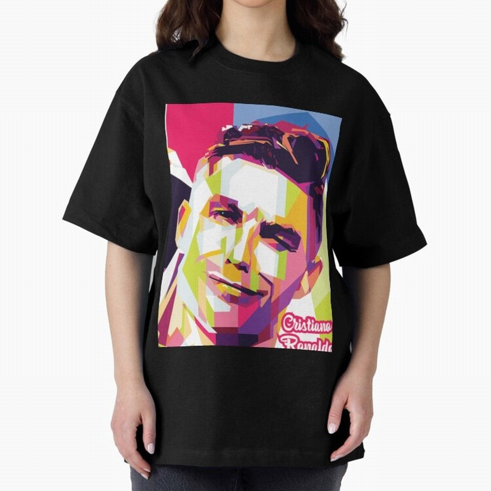 Cristiano Ronaldo Cristiano Ronaldo Oversized T-Shirt Step into FIFA World Cup 2026 Group Stage Spirit, Filled with Argentina, Haaland and Mbappe, Worldwide Fan Energy, Dramatic Goals, Stadium Lights and Championship Celebrations; Great for Watch