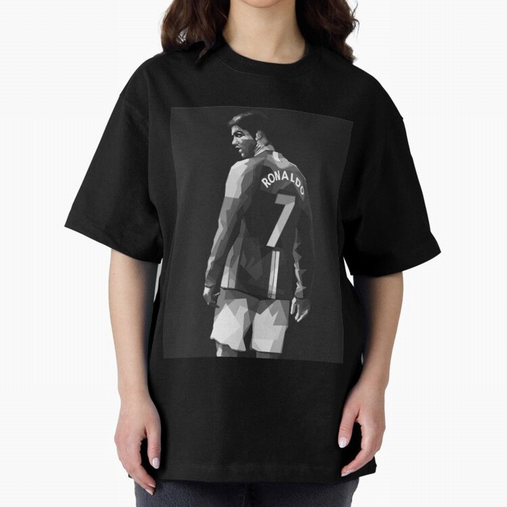 Cristiano Ronaldo Cristiano Ronaldo Oversized T-Shirt Support Iconic Players in FIFA World Cup 2026 for Fans of Cristiano Ronaldo, Haaland and CR7 and Portugal, Bringing Championship Spirit, Famous Goals, Roaring Crowds and International Football