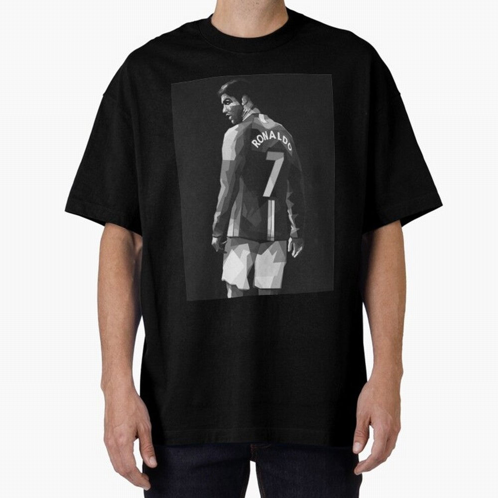 Cristiano Ronaldo Cristiano Ronaldo Oversized T-Shirt Support Iconic Players in FIFA World Cup 2026 for Fans of Cristiano Ronaldo, Haaland and CR7 and Portugal, Bringing Championship Spirit, Famous Goals, Roaring Crowds and International Football