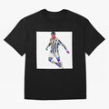 Cristiano Ronaldo art design. Cristiano Ronaldo sketch art Oversized T-Shirt Bring a Vintage Feel to FIFA World Cup 2026 Group Stage for Fans of Messi, CR7 and Mbappe and Argentina and Brazil, Bringing Champion Mindset, Group Stage Buzz, Knockout