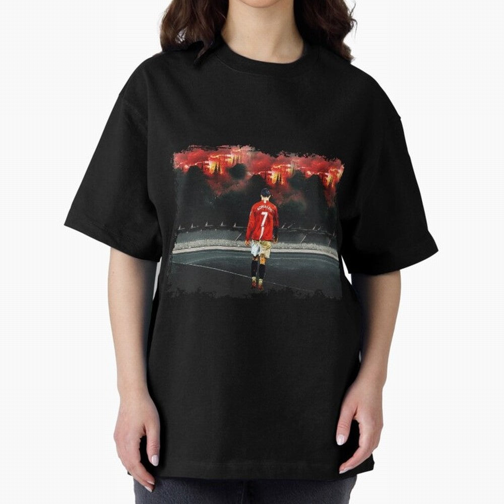 Cristiano Ronaldo 8K Oversized T-Shirt Make Game Day About FIFA World Cup 2026 USA Canada Mexico Spirit, Connected to France, Neymar, Championship Spirit, Famous Goals, Roaring Crowds and International Football Unity; Made for Collectors Who Enjoy