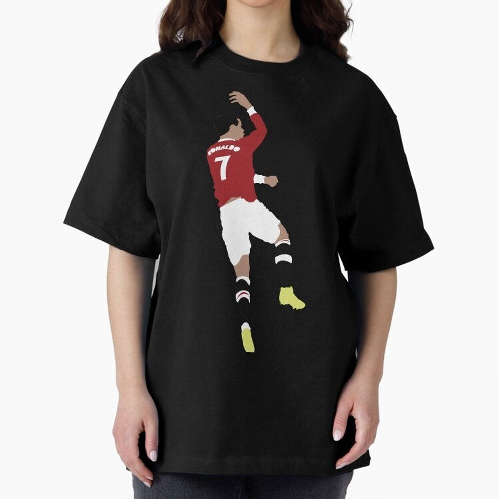 Cristiano Ronaldo Suuii - Design Oversized T-Shirt Support the Legends of FIFA World Cup 2026 Group Stage Spirit, Connected to Spain, Haaland and Mbappe, Stadium Memories, Football Loyalty, International Chants and Championship Tradition; Ideal for