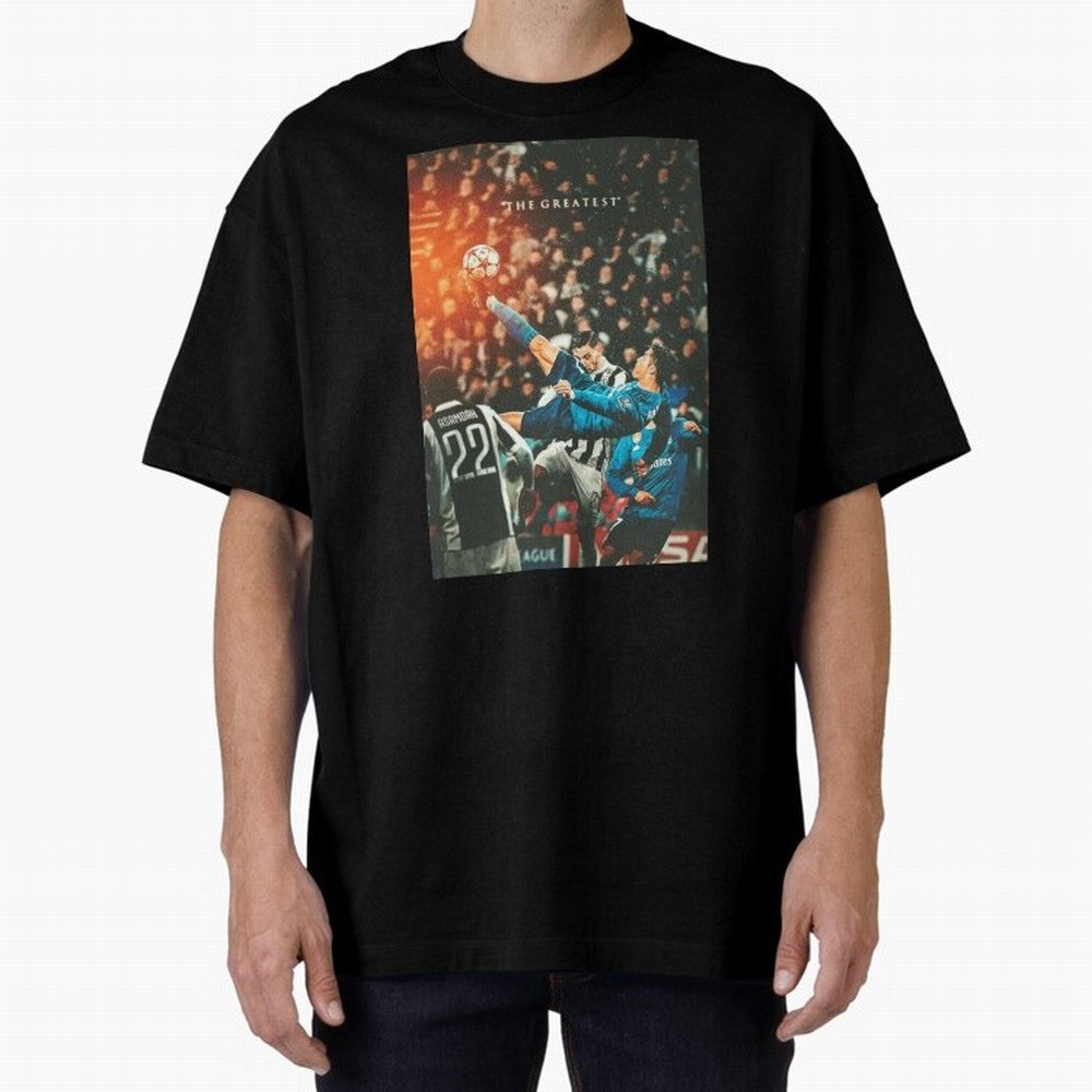 Ronaldo Bicycle Kick Skills Greatest, Ronaldo Gifts, Ronaldo Best Selling , Ronaldo Top Items Poste Oversized T-Shirt Bring Global Tournament Vibes to Match Day Hype around FIFA World Cup 2026, CR7 and Messi, Germany, Tournament Hype, Historic